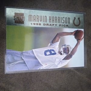 1996 Topps Stadium Club Marvin Harrison Draft Pick Rookie card
